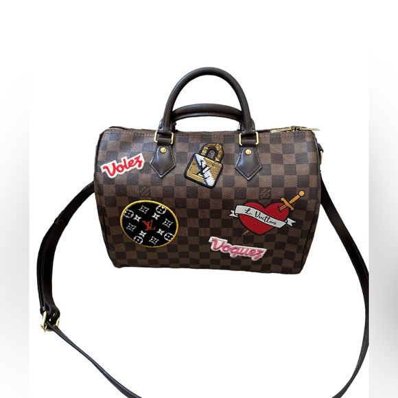 Louis Vuitton Speedy Bandouliere Bag Limited
Edition Patches Damier 30 - Picture 4 of 9